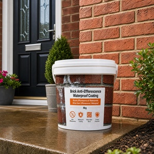 Weather Resistant Elastic Anti Efflorescence <b>Waterproof</b> Eco Friendly Coating 1K For Brick Masonry Low VOC Exterior Wall Crack - Product Image 1
