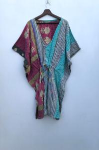 Nouvelle arrivée, robe maxi vintage Kantha, vêtements de plage, robe de chambre Kantha pour femmes - Product Image 2