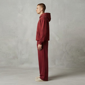 Ensemble de survêtement large pour homme OEM – Survêtements amples décontractés avec pull et pantalon de survêtement - Product Image 4