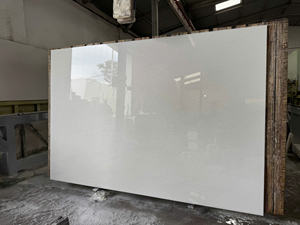 Losas de Mármol de Calcita 100% Natural, Color Blanco Lechoso, Procesadas en Fábrica, Modernas, Pulidas, Resistentes al Agua, Ecológicas y Duraderas - Product Image 3