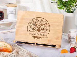 Support de livre personnalisé, porte-recettes sur mesure, décoration de cuisine, support pour livre de recettes, cadeau de fête des mères, cadeau de pendaison de crémaillère - Product Image 4