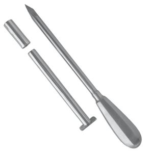 Cánula de trocar de acero inoxidable alemán reutilizable para control de bloat en ganado, calidad premium, instrumento veterinario con certificación CE - Product Image 6