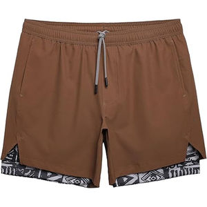 Shorts de sport amples pour hommes, respirants, double couche, séchage rapide, athlétiques, 2 en 1, personnalisés pour l'entraînement physique - Product Image 1