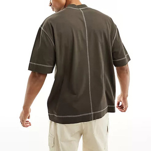 DUBBIX INDUSTRIES Men's Solid Color Short Sleeve Crew Neck T-Shirt Breathable Casual Summer Wear Regular Fit 100% Polyester - Product Image 4