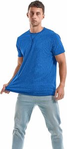 T-shirts pour hommes - T-shirts en coton premium à col rond S - 4XL - Product Image 3