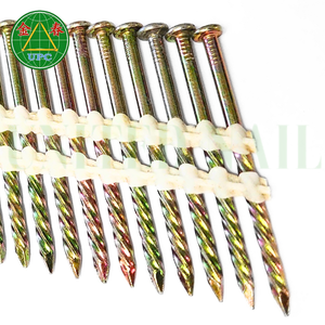 Clous de charpente en acier de haute qualité à revêtement jaune 21 degrés, type à tige lisse/anneau/vis avec tête plate, fabriqués au Vietnam - Product Image 3