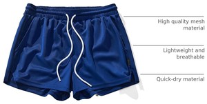 Custom <b>Mens</b> <b>Lounge</b> <b>Shorts</b> Spandex/Polyester Oxford Fabric Elastic Waist Casual Everyday Wear Summer Beach Vacation Relaxed Fit - Product Image 5