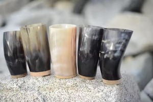 Vaso de Vidrio Natural Hecho a Mano, Vaso Rústico para Cerveza, Vajilla Ecológica REHMAN CRAFT de Uttar Pradesh - Product Image 6
