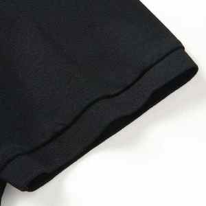 Polo pour homme à panneaux verticaux et rayures de course, coupe athlétique 2026, collection noir, blanc, gris et beige, vêtements de sport décontractés HD - Product Image 3