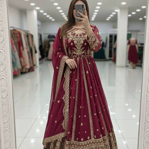 Ramdev Trading - Vestido de Fiesta Moderno para Mujer, de Secado Rápido, para Todas las Temporadas, con Kurti, Pantalón y Dupatta - Product Image 1