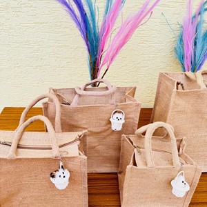 Wholesale Customized Natural Jute Tassel Tote Bag Environmentally Friendly Cotton <b>Handbag</b> and Beach Bag Available for Sale - Product Image 3