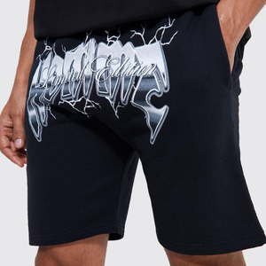 Pantalones Cortos Deportivos Casuales de Alta Calidad para Hombre, 200 gsm, Algodón, Holgados, con Logotipo Personalizado, Estampados, Talla Grande - Product Image 6