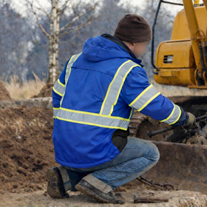 High Visibility Safety <b>Jacket</b> Reflective Tape Design <b>Construction</b> Site Safety Gear Breathable Fabric Workwear HI VIS <b>Jackets</b> - Product Image 4