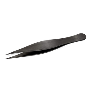 แหนบต่อขนตาแบบมืออาชีพ แหนบต่อขนตาความแม่นยำสูง ทำจากสแตนเลส เครื่องมือเสริมความงามสำหรับร้านเสริมสวยและใช้ในบ้าน - Product Image 2