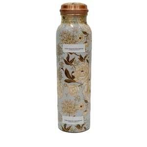 Eco-Friendly 1000ml/33.84oz Copper Water <b>Bottle</b> with Enamel Finish Portable for Home Office & Outdoor Use. IEI 20 - Product Image 1