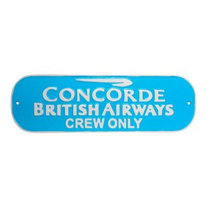Placa Ovalada Decorativa de Metal Hecha a Mano Personalizada con el Logotipo de Concorde British Airways para Tripulación, Color Azul, Último Modelo, Placa de Pared a Precio Económico - Product Image 4