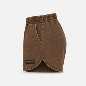 Shorts de Mujer de Cintura Alta con Botones, Lavado Ácido, Transpirables, Ecológicos, 100% Algodón, para Exteriores, Sexys - Product Image 3