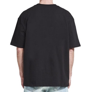 T-shirt Homme en Jersey de Coton Lourd, Vêtement d'Été, Coutures Inversées, Broderie Vieillie, Col Rond, Manches Courtes, Coupe Slim, 300g - Product Image 6