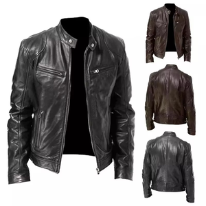 Chaqueta de Cuero Vintage de Alta Calidad para Hombre, Abrigo de Invierno Cálido para Exteriores, Venta Directa de Fábrica, Ropa de Moda Masculina - Product Image 3