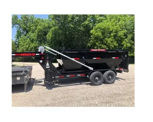 roll off dumpster trailer 4 spring steel flip tarp system