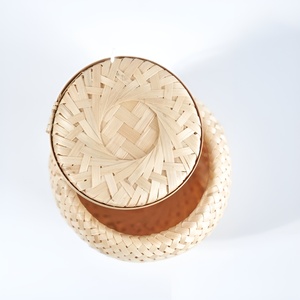 Lonchera de bambú natural para niños, contenedores sostenibles hechos a mano, las mejores cajas para refrigerios de frutos secos. - Product Image 4