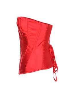 5 Buttons <b>Underbust</b> <b>Corset</b> Women <b>Belt</b> Cinchers 14 Steel Boned Cupless Bustier Corselet - Product Image 2