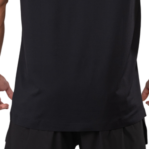 เสื้อกล้ามผู้ชายสีดำแบบ Racerback น้ำหนักเบาพิเศษ สำหรับออกกำลังกาย วิ่ง ฟิตเนส เทรนนิ่ง เสื้อกีฬาแบบ OEM ขายส่ง - Product Image 6