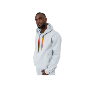 <b>Men's</b> Oversized Hooded Sweatshirt Solid Color Cotton Fleece Casual <b>Pullover</b> Autumn Style Pocket Design Regular Fit - Product Image 4