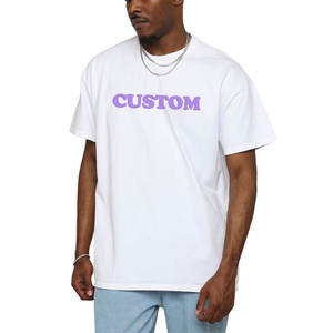 Custom <b>White</b> Cotton Bamboo Jersey O-Neck <b>Short</b> <b>Sleeve</b> Casual Heat-Transfer Breathable Anti-Wrinkle Oversized Regular T-<b>shirt</b> <b>Men</b> - Product Image 4