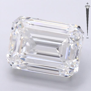 Diamant de laboratoire certifié IGI 5,01 carats taille émeraude couleur D clarté VVS2 767602413 ROYAL GEMS pour la fabrication de bijoux - Product Image 3