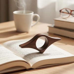 Custom Wooden Napkin <b>Ring</b> Hand Carved Wood Napkin Holder Polished Tabletop Decoration for Wedding Dining - Product Image 2