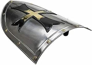 Escudo de Caballero Templario Medieval Hecho a Mano en Acero Pulido para Cosplay, Reenactamiento, Halloween, Día de San Valentín y Fiesta de Pascua - Product Image 3
