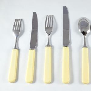 Custom Plated Stainless Steel Flatware Set Unique <b>Vintage</b> Style Gold Silver Royal Multicolour Fork Spoon Knife Home Restaurant - Product Image 3
