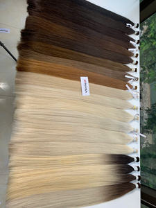 ต่อผมแบบเส้นใหญ่ สินค้าขายดี ปี 2026 สีบลอนด์ ผมเวียดนามแท้ 100% ตรง เงางาม สดใส - Product Image 4