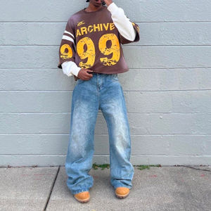 T-shirt Homme Personnalisé OEM, Coupe Ample et Flottante, Double Couche, Impression DTG, Effet Vieilli, Grammage Lourd - Product Image 3