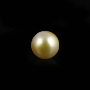 Perle dorée lâche de 4,95 carats, magnifique pierre précieuse pour bijoux fins - Product Image 2