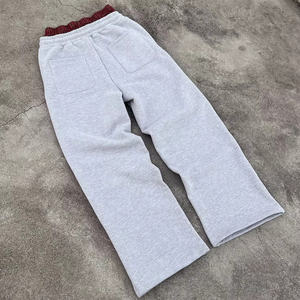 Pantalones Anchos Holgados de Alta Calidad para Hombre, Joggers Personalizados Y2K, Pantalones de Cintura Doble Extra Grandes, Pantalones Deportivos Acampanados para Hombre - Product Image 5