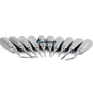 ชุดเครื่องมือถอนฟันแบบแมนนวล Asterium Instruments รุ่นพรีเมียม ออกแบบตามหลักสรีรศาสตร์ สำหรับการผ่าตัดถอนฟัน ทำจากสแตนเลสสตีล - Product Image 5
