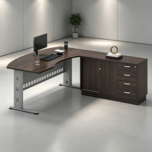 Sistema de Oficina AY V-QMB 55-SET, Mesa de Oficina Comercial en Forma de L de 6 Pies, Moderna y Elegante, Laminada en Melamina, para Oficina y Hogar - Product Image 4
