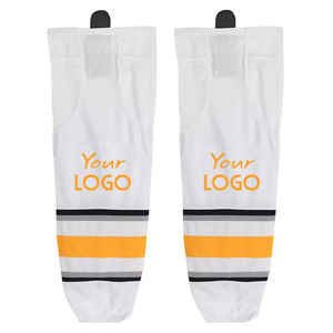 Chaussettes de hockey sur glace 100% polyester sur mesure, impression par sublimation, absorbantes, antibactériennes, personnalisez le nom de votre équipe - Product Image 4