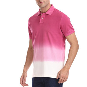 Polo en coton dégradé pour homme, polo à séchage rapide pour homme, léger, respirant, vêtements de sport décontractés, OEM ODM en gros - Product Image 1
