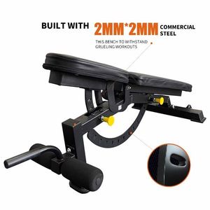 Adjustable <b>Foldable</b> Workout <b>Bench</b> with Barbell Incline Decline Utility for Barbell Training - Product Image 5