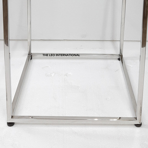 โต๊ะข้างโซฟา ราคาส่งถูกที่สุด สำหรับอพาร์ทเมนต์ขนาดเล็ก เฟอร์นิเจอร์สไตล์เรียบง่าย วัสดุสแตนเลส - Product Image 5