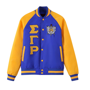 Sigma Gamma Rho Sorority and Fraternity Embroidery Women Satin <b>Jacket</b> | SGR Sorority Embroidered <b>Ladies</b> Custom Style Silk <b>Jacket</b> - Product Image 3