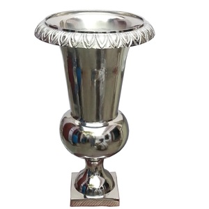 Antique Gold Compote Bowl Pedestal Centerpiece Urn Aged Brass Metal Flower <b>Vase</b> for Wedding Table Decor & Luxury Home Accents - Product Image 3