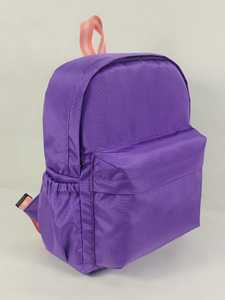 Sac à dos scolaire ORKID personnalisé en polyester violet avec poche avant zippée, léger et imperméable, pour étudiants et enfants, 20-36L - Product Image 2