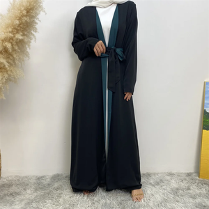 Robe musulmane pour femme, nouvelle collection, couleur unie, réversible, tendance, très vendue au Moyen-Orient, Dubaï, style arabe islamique, élégante et ample. - Product Image 4
