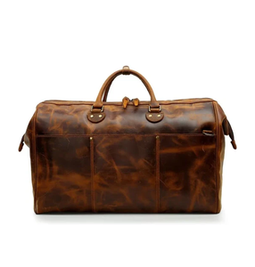 Bolsa de Viaje de Cuero para Hombre, Diseño Espacioso de Primera Calidad, Material Duradero, Cierre de Cremallera, Estilo Moderno para Viajes de Negocios o de Fin de Semana - Product Image 5