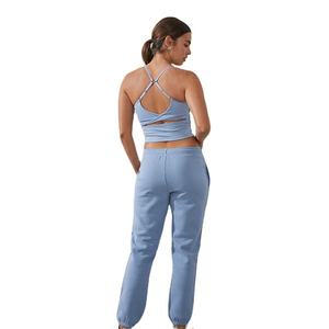 Pantalon de jogging pour femme, coupe slim, taille élastique, en molleton de coton confortable et épais – Collection Hiver – Grande Vente - Product Image 3