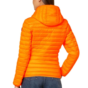 Chaqueta Acolchada Impermeable Ligera y Cortavientos Ecológica para Mujer, Chaqueta de Invierno Transpirable con Capucha, OEM - Product Image 5